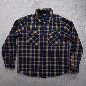 Patagonia Shirt Mens XL Plaid‎ Flannel New Belgium Button Front Long Sleeve